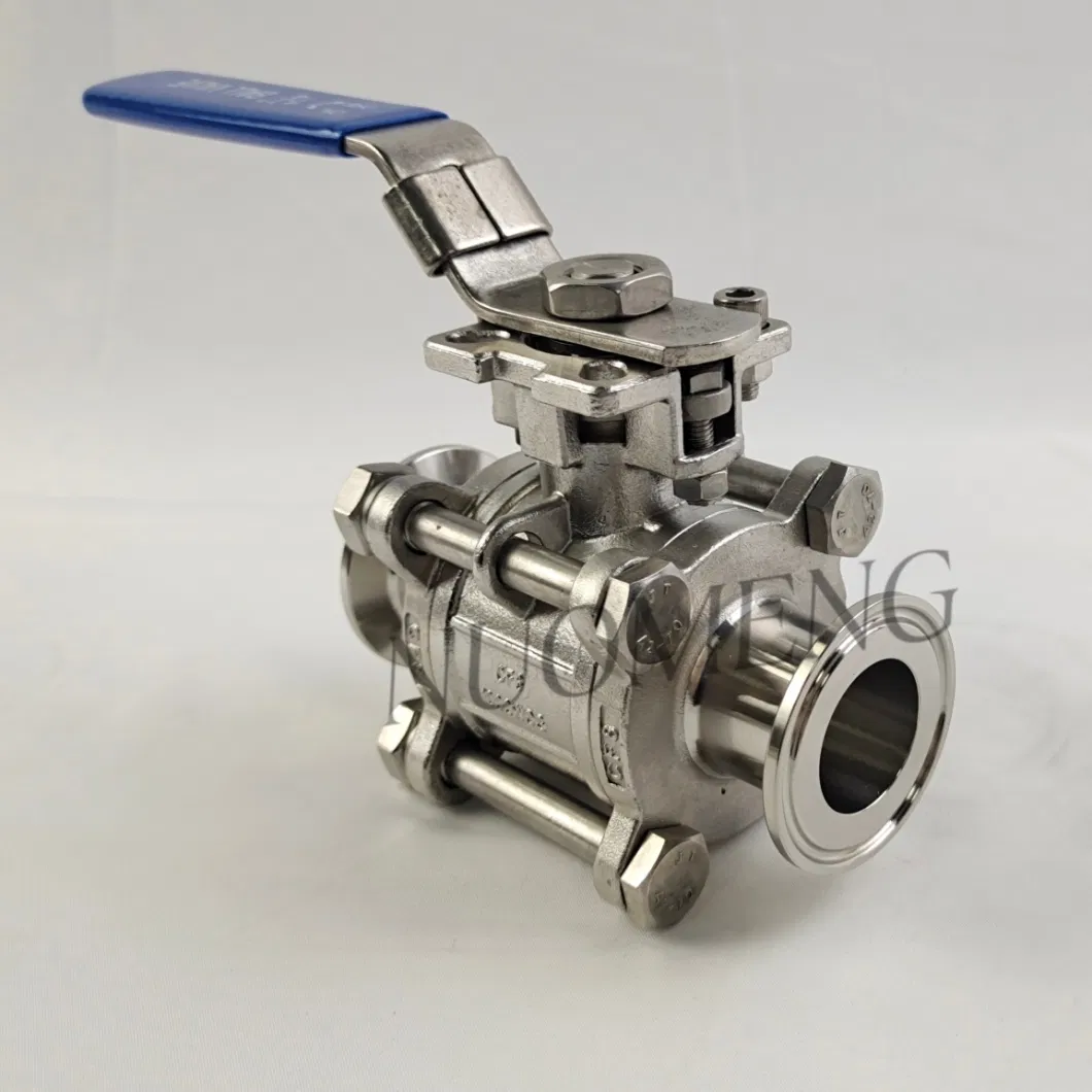 ISO Sanitary Stainless Steel SS304/SS316L Three-Piece Welded Ball Valve&Globe Valve Rq0103