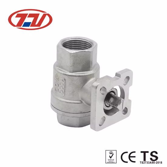 메인라인 막힘용 2PC 스테인레스 스틸 볼 밸브